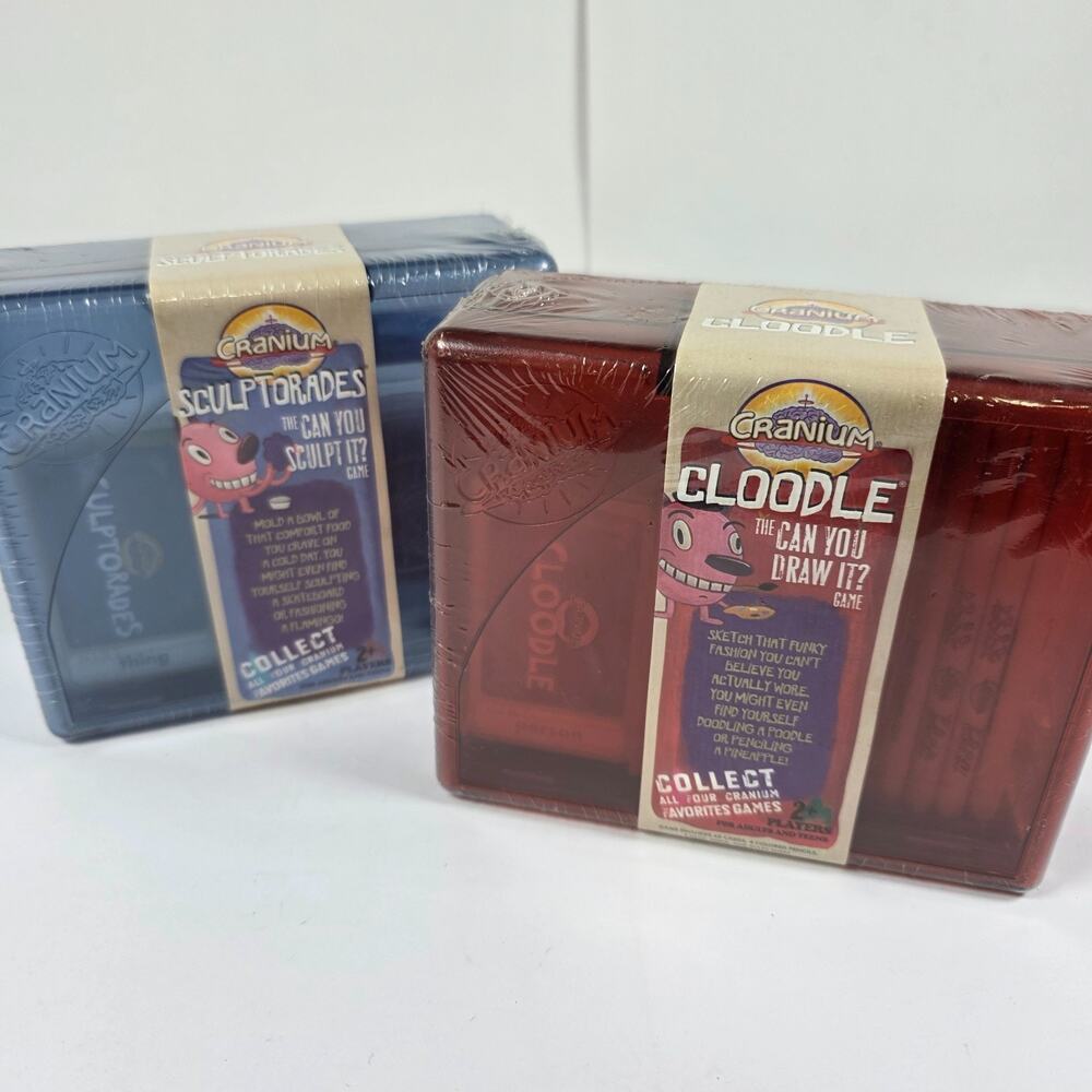 New Sealed Cranium Sculptorades Can You Sculpt It game & Cloodle Can You Draw It